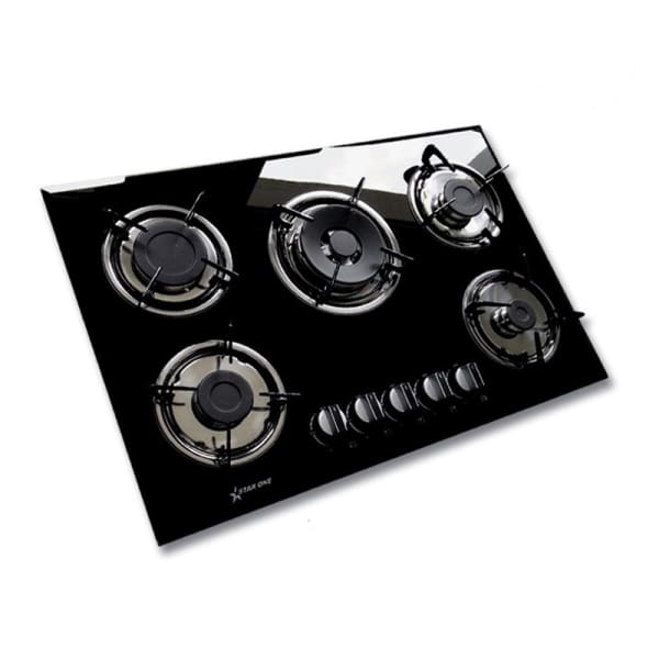 Plaque STARONE 5 Feux Noir en verre Fonte Plaque STARONE 5 Feux Noir en verre Fonte